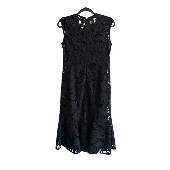 NWT Shoshanna by Anthropologie Black Lace Annella Trumpet Dress Size 6 - Picture 4 of 11